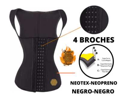 chaleco termico 4 broches