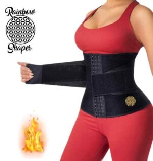 cinturilla reloj de arena con broches y cinturon