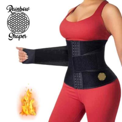 cinturilla reloj de arena con broches y cinturon