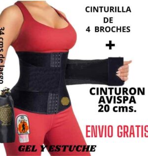 Cinturilla Térmica broches para mujer + Cinturón + Gel gratis